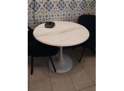 Стол Тулип 90х73 дуб вотан / белый фото покупателя 3