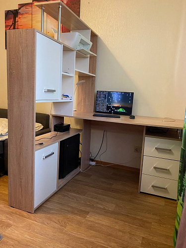 Стол компьютерный КС15 белый правый фото покупателя 18