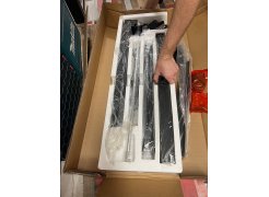 Компьютерный стол Маркос 140х80 голубой / черный фото покупателя 46