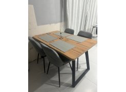 Стул на металлокаркасе Вейв светло-серый (hl 63) / 10К черный каркас фото покупателя 208