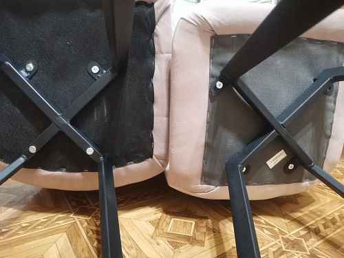 Стул на металлокаркасе Чилли К темно-серый (velutto 32) / черный фото покупателя 636