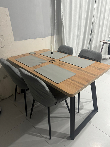 Стул на металлокаркасе Седа К латте / черный фото покупателя 208