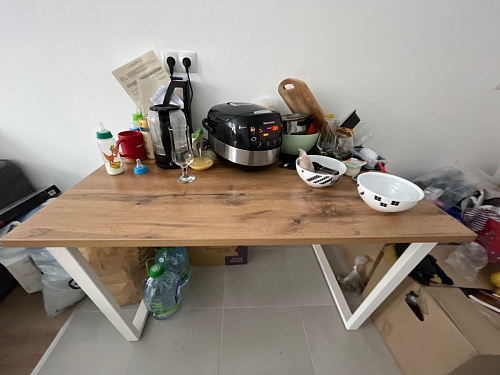 Деревянный стол Лота Лофт 140х80 дуб крафт табачный / черный матовый фото покупателя 925