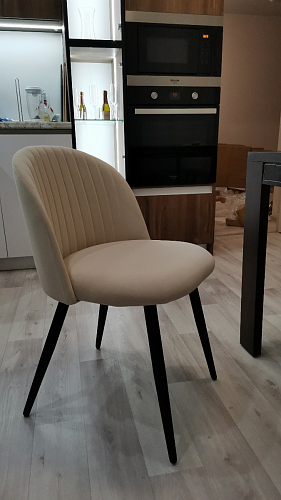 Стул на металлокаркасе Gabi 1 light purple / black / gold фото покупателя 17