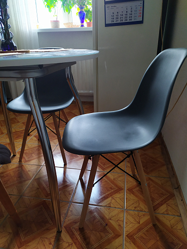 Пластиковый стул Eames PC-015 желтый фото покупателя 499