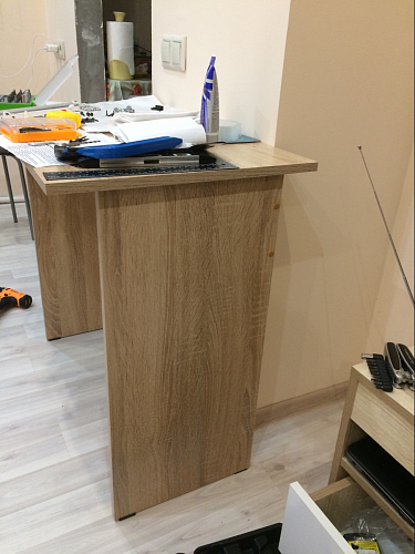 Стол письменный Kiwi дуб молочный  - Уцененный экземпляр фото покупателя 37