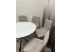 Стул на металлокаркасе Чилли горчичный / белый фото покупателя 498