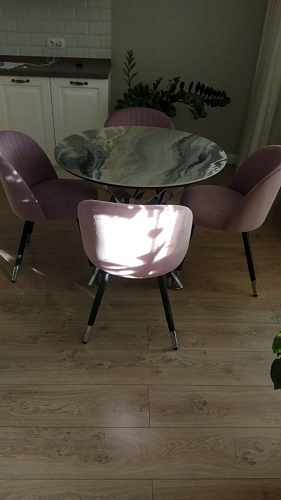 Стул на металлокаркасе Gabi gray / black фото покупателя 267