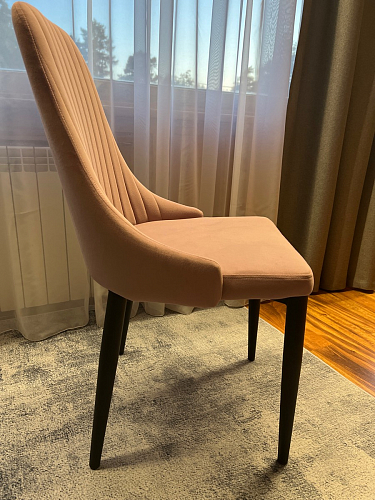 Стул на металлокаркасе Kora dark gray / black фото покупателя 123