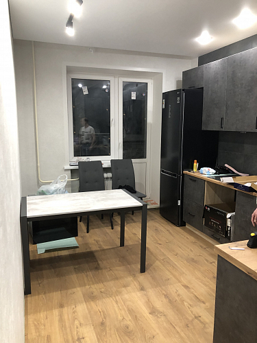 Стол Центавр бетон / графит фото покупателя 79