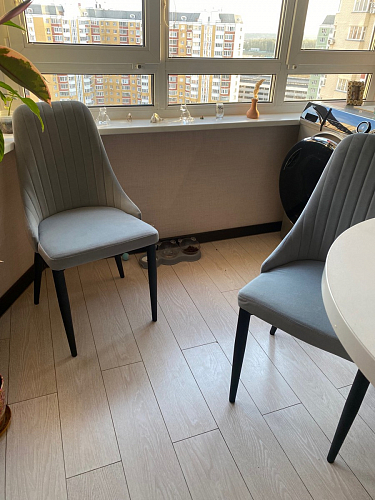 Стул на металлокаркасе Kora dark gray / black фото покупателя 204