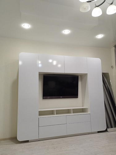 Готовая гостиная Румба белый / белый глянец  - Уцененный экземпляр фото покупателя 93