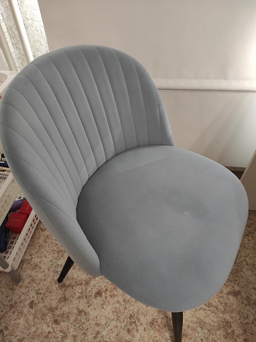 Стул на металлокаркасе Gabi 1 темно-серый / черный фото покупателя 221