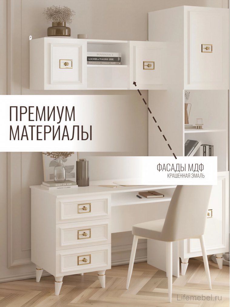 Шкаф навесной Валенсия белый