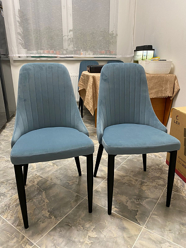 Стул на металлокаркасе Kora gray / black фото покупателя 170