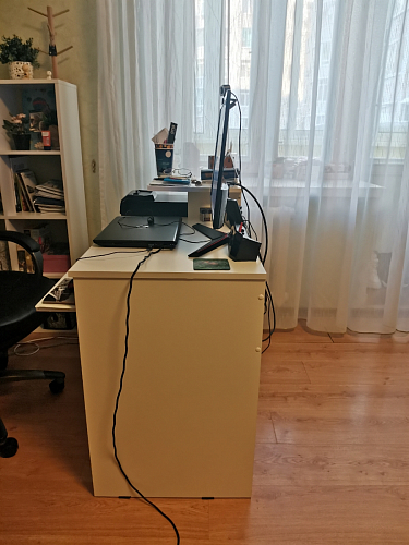 Компьютерный стол Джаз-24 левый дуб молочный фото покупателя 169