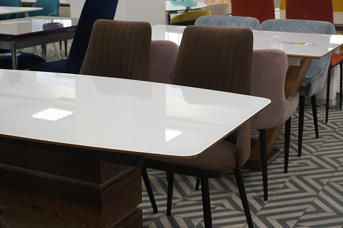 Стол на тумбе Фернан белый / венге из шоурума 2