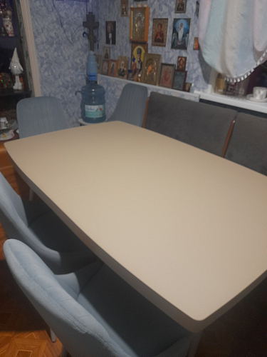 Стул на металлокаркасе Kora beige / black фото покупателя 451