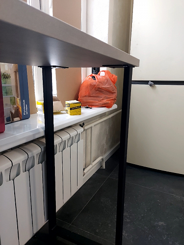 Барная стойка Дилан Лофт 120х60х110 бетон фото покупателя 58