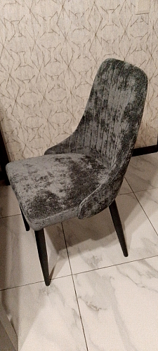Стул на металлокаркасе Kora dark gray / black фото покупателя 384