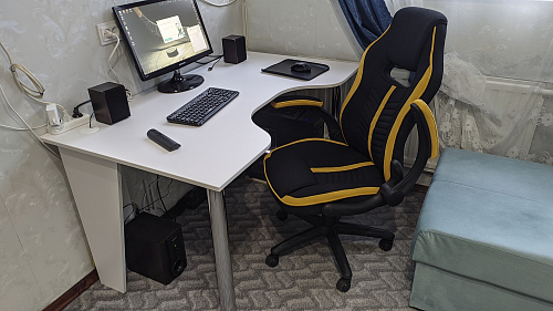 Компьютерное кресло Plast черный / желтый фото покупателя 4