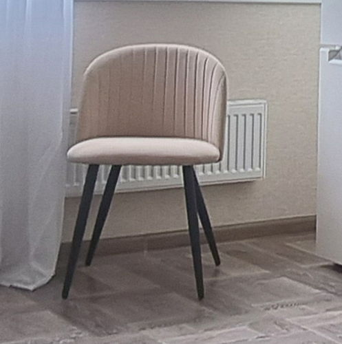 Стул на металлокаркасе Gabi 1 light blue / black / gold фото покупателя 376