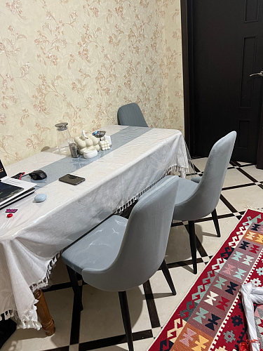 Стул на металлокаркасе Kora dark gray / black фото покупателя 375