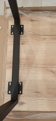 Стол Лота Лофт 140 25 мм черный матовый / бетон фото покупателя 463