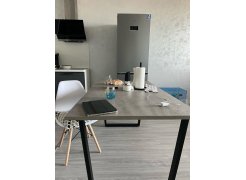 Стол Лота Лофт 140 25 мм юта / белый матовый фото покупателя 127