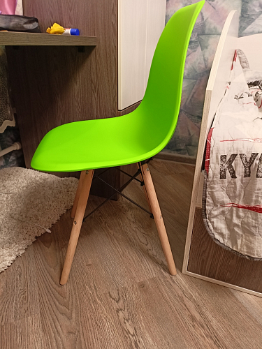 Пластиковый стул Eames PC-015 желтый фото покупателя 196