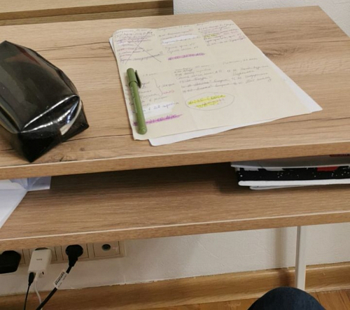 Письменный стол Лео Лофт бетон / черный матовый фото покупателя 25