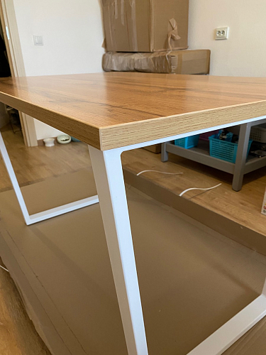 Деревянный стол Лота Лофт 120x75 дуб крафт табачный / черный матовый фото покупателя 510