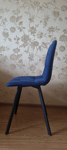 Стул на металлокаркасе Чилли К черный / зеленый фото покупателя 117