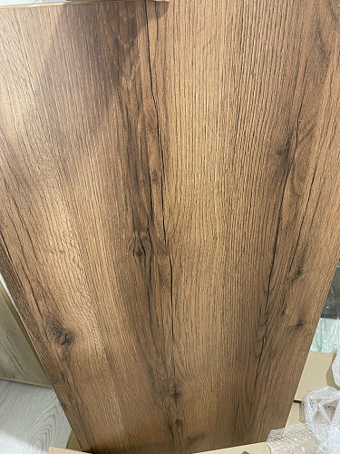 Стол Тринити Лофт 120 32 мм дуб галифакс табако / черный матовый фото покупателя 27