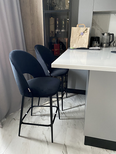 Барный стул Маркл велюр серый фото покупателя 1