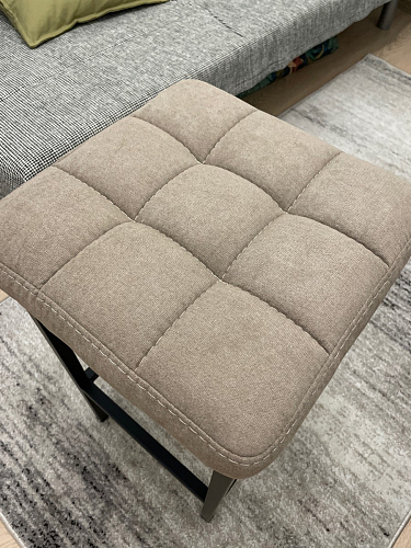 Барный стул Лофт микровелюр катания блэк / черный матовый фото покупателя 11