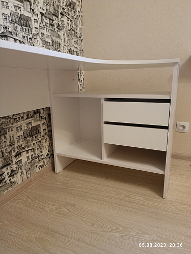 Письменный стол СПм-25 правый белый фото покупателя 23