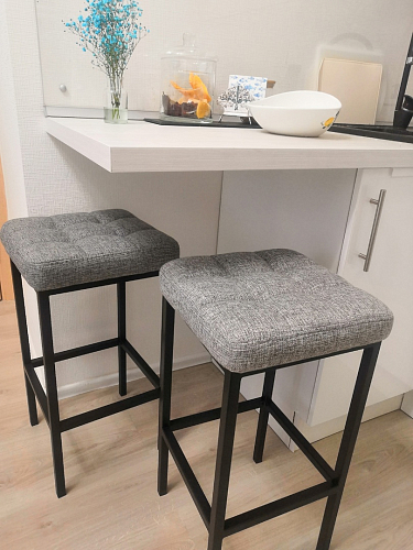 Барный стул Лофт катания минт / белый матовый фото покупателя 33