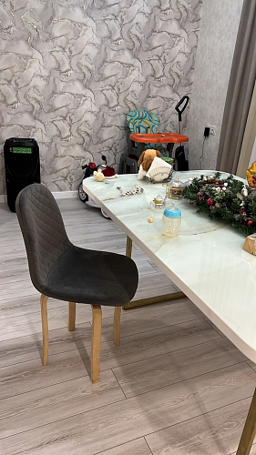 Стул на металлокаркасе Dabl 01 champagne / gold фото покупателя 67