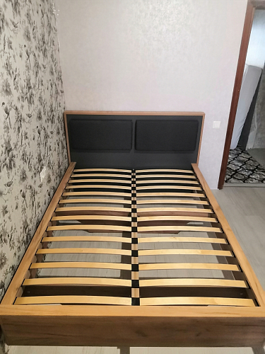 Двуспальная кровать Клауд 160х200 парящая дуб крафт золотой / антрацит фото покупателя 420