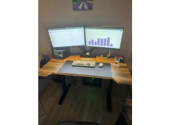 Компьютерный стол Маркос 140х80 зеленый / черный фото покупателя 43