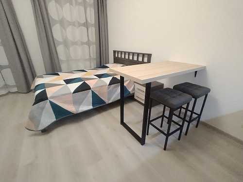 Барный стул Лофт ткань канди грей / черный матовый фото покупателя 193