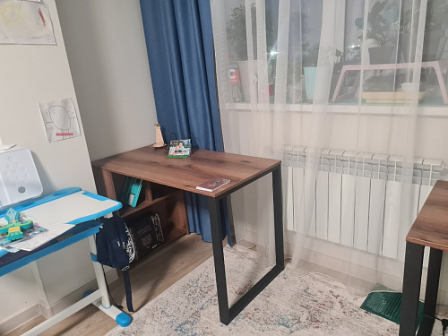 Письменный стол Битти Лофт 116х60х75 креатель / черный матовый фото покупателя 76