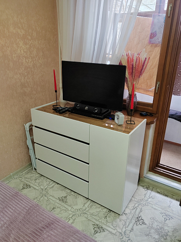 Комод Атлон белый / бетон темный фото покупателя 9