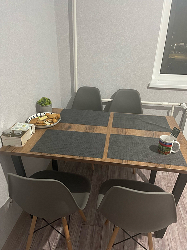 Деревянный стол Лота Лофт 140х80 белый матовый / бетон светлый фото покупателя 78