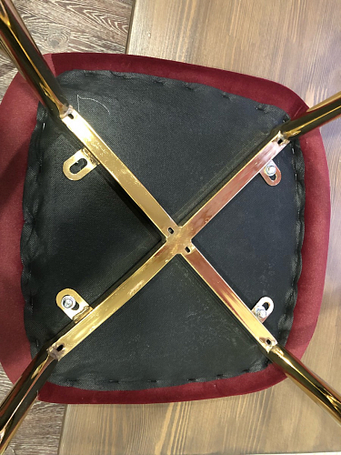 Стул на металлокаркасе Dabl wine red фото покупателя 136