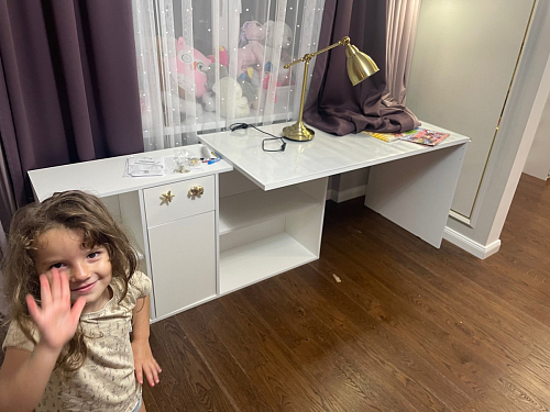 Письменный стол Лайт 03.245F белый гладкий 101 фото покупателя 204