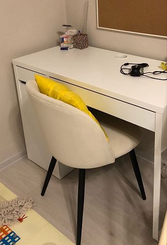 Стул на металлокаркасе Gabi dark beige / black / silver фото покупателя 274