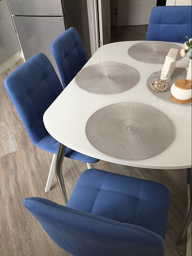 Стул на металлокаркасе Чилли зеленый / черный фото покупателя 864