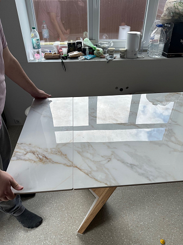 Керамический стол Ливи 140(200)х80х78 patagonia bronze / черный фото покупателя 27